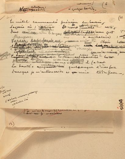 MALLARMÉ, Stéphane 
Les Noces d'Hérodiade. Mystère. Sans lieu ni date [1864-1898].
Manuscrit...