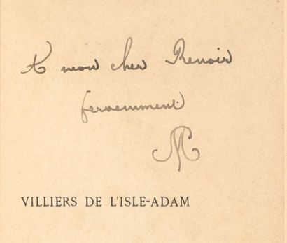 MALLARMÉ, Stéphane 
Les Miens. I. Villiers de l'Isle-Adam. Bruxelles, Paul Lacomblez,...