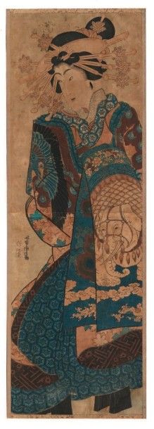 Deux estampes: KATSUKAWA SHUNCHÔ (ACTIF 1780-1801)...