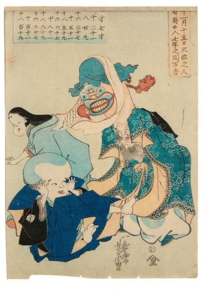 null Ensemble de 13 estampes:
TOYOKAWA YOSHIKUNI (ACTIF 1804-1843):
- oban tate-e,...