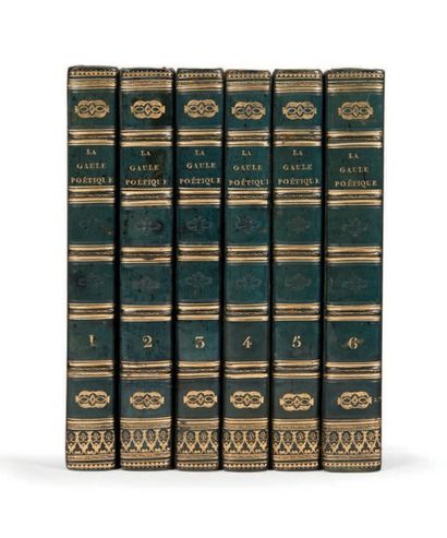MARCHANGY LOUIS-ANTOINE FRANÇOIS DE La Gaule poétique, 1824. 6 volumes, demi-maroquin...
