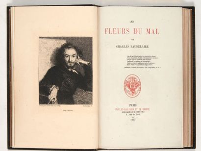 BAUDELAIRE (Charles) Les Fleurs du Mal. Paris, Poulet-Malassis et de Broise, 1857.
In-12,...