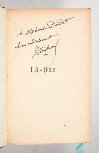 HUYSMANS (Joris Karl) Là-bas. Paris, Tresse & Stock, 1891.
In-12 de (2) ff., 441...