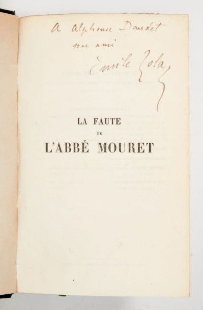 ZOLA (Emile) La Faute de l'abbé Mouret. Paris, Charpentier et Cie, 1893.
In-12 de...