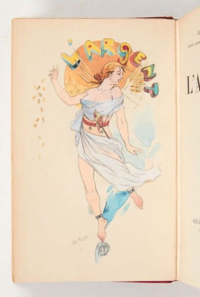 ZOLA (Emile) L'Argent. Paris, Bibliothèque Charpentier, 1891.
In-12 de (2) ff., 445...