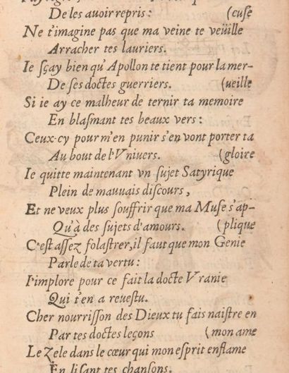 GAILLARD (Antoine) Oeuvres. Paris, Jacques Dugast, 1634.
In-8 de (8) ff. frontispice...