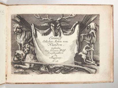 HOLLAR (Wenzel) Entwurff Etlicher Arten von Hunden. Zufinden bey Jeremias Wolff,...