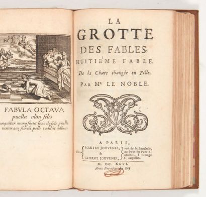 LE NOBLE (Eustache) La Grotte des fables. Première [- Quatorzième] fable. Paris,...