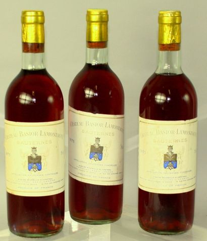 null 12 Bouteilles
VINS LIQUOREUX DE BORDEAUX : 3 CHÂTEAU BASTOR LA MONTAGE - Sauternes...