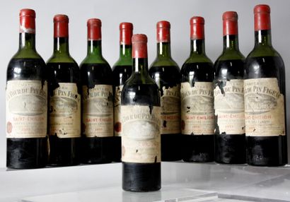 null * 9 Bouteilles
CHÂTEAU LA TOUR DU PIN FIGEAC GCC - St Émilion 1959
Étiquettes...