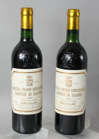 null 2 Bouteilles
CHÂTEAU PICHON COMTESSE de LALANDE 2ème GCC
- Pauillac 1985
Étiquettes...