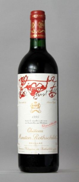 null 1 Bouteille
CHÂTEAU MOUTON ROTHSCHILD 1er GCC - Pauillac 1995
Étiquette froissée.
Label...