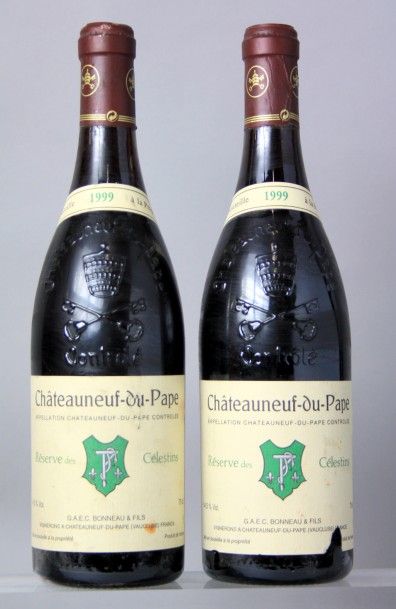 null 2 Bouteilles
CHÂTEAUNEUF DU PAPE «Cuvee des Celestins»
- H. BONNEAU 1999
Étiquette...