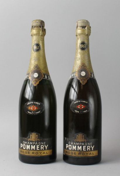 * 2 Bouteilles
CHAMPAGNE POMMERY ROSE ROYAL...