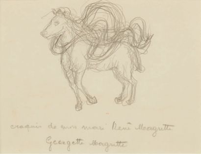 René MAGRITTE (1898-1967) Chevaux, 1937-1938
Ensemble de huit études sur les chevaux...