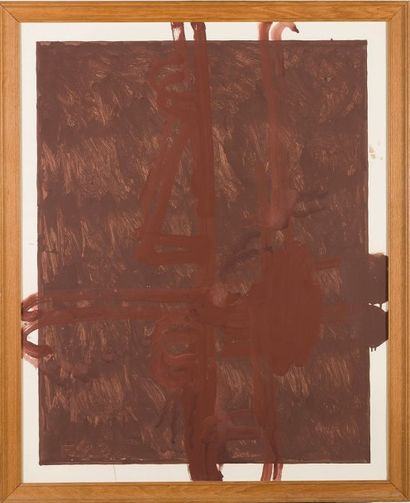 James BROWN (né en 1951) Study for Capodimonte, 1988
Acrylique sur papier.
Signée...