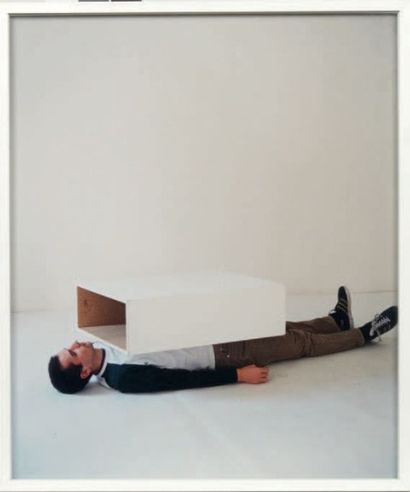 ERWIN WURM (NÉ EN 1954) Sculpture with a box, 2000
Série de douze photographies couleur...