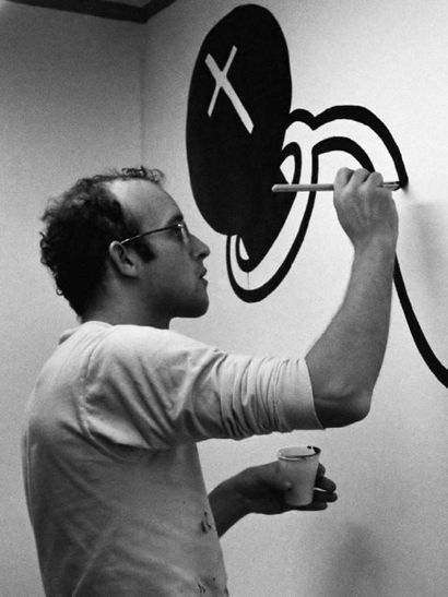 Keith Haring (1958-1990) Sans titre, 1987
Technique mixte, acrylique, encre et collage...
