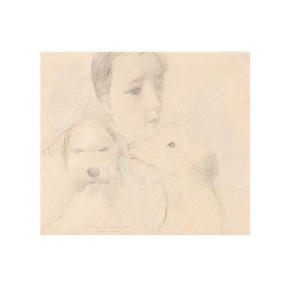 Marie LAURENCIN (1885-1956) Sans titre
Crayon et pastel sur papier.
Signé en bas...