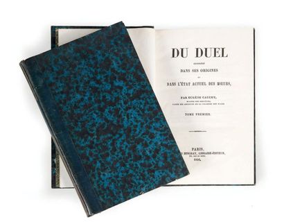 null [DUEL].
Intéressant ensemble de 4 ouvrages relatifs à l'art du duel. 1846-1897.
5...