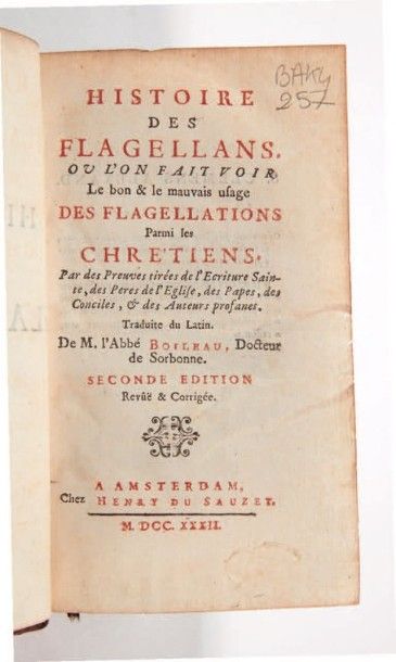 null [TORTURE].
Ensemble de 4 ouvrages. 1618-1787.
3 volumes.
- CARTARI (Flaminio)....