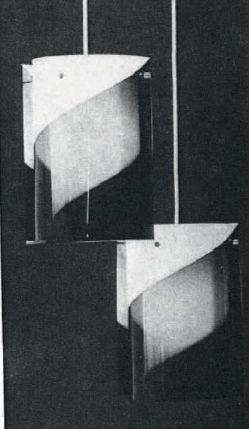 YRJÖ KALEVI YKI NUMMI (1925-1984) Ensemble de cinq suspensions modèle «64-463»
Acrylique...
