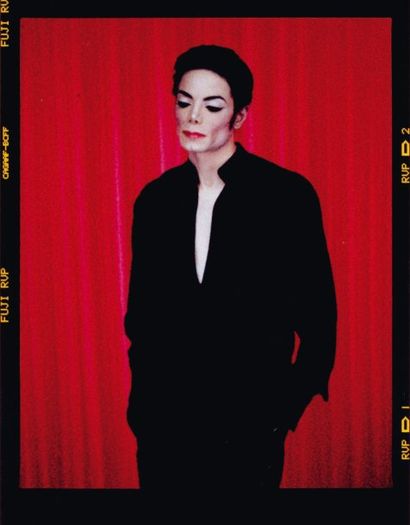 ARNO BANI (NÉ EN 1976) Michael Jackson sur fond rouge n°2, 1999 Tirage unique de...