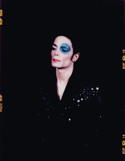 ARNO BANI (NÉ EN 1976) Michael Jackson à l'oeil bleu n°2, 1999 Tirage unique de 2010....
