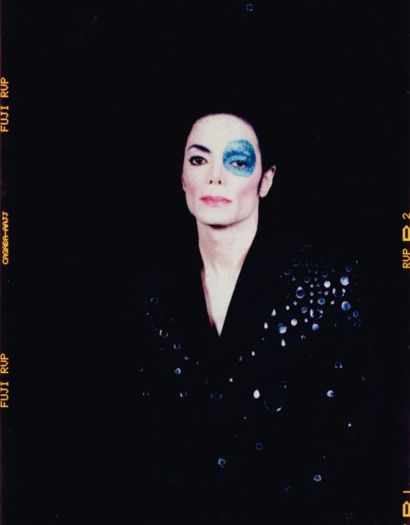 ARNO BANI (NÉ EN 1976) Michael Jackson à l'oeil bleu n°7, 1999 Tirage unique de 2010....