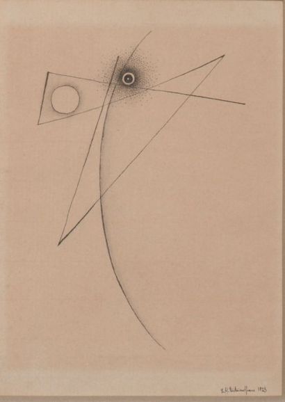Léon Arthur TUTUNDJIAN (1906-1968) 
Sans titre, 1928
Encre sur papier
Daté et signé...