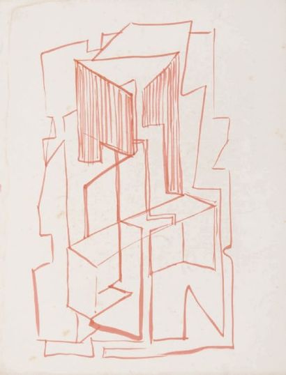 WILLY ANTHOONS (1911-1983) 
Ensemble de 12 dessins, circa 1949-1951
Portent le cachet...