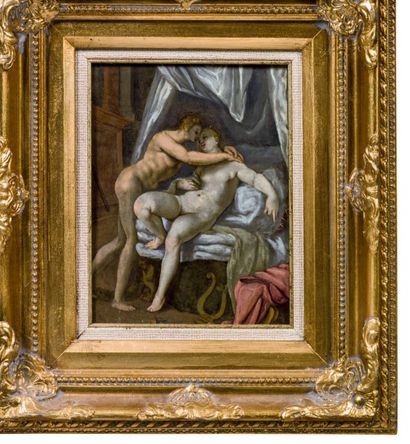 Ecole italienne du XVIIe siècle Une paire de scène érotiques
Cuivre (restaurations)
H_24...
