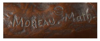 D'APRÈS MATHURIN MOREAU (1822 - 1912) Le retour de la Moisson
Bronze à patine brune...