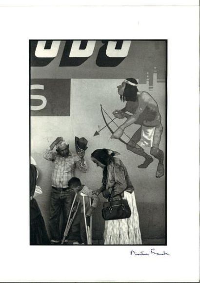 Martine FRANCK (1938-2012) Camp Nouveau Mexique, 1971
Photographie en noir et blanc.
Signée...