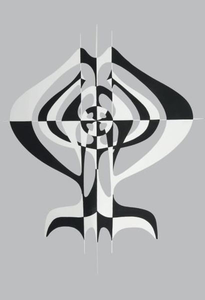 SOLANO CÀRDENAS (NÉ EN 1964) Labyrinthe, 2015
Sculpture en zinc peint.
Signée et...