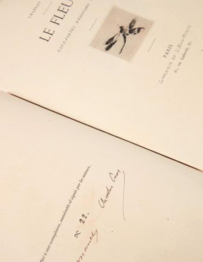 CROS (Charles) - Édouard MANET Le Fleuve. Eaux-fortes d'Édouard Manet. Paris, Librairie...
