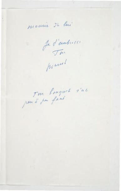 JOUHANDEAU (Marcel) 2688 lettres autographes signées environ à Castor Seibel (1964-1978)....