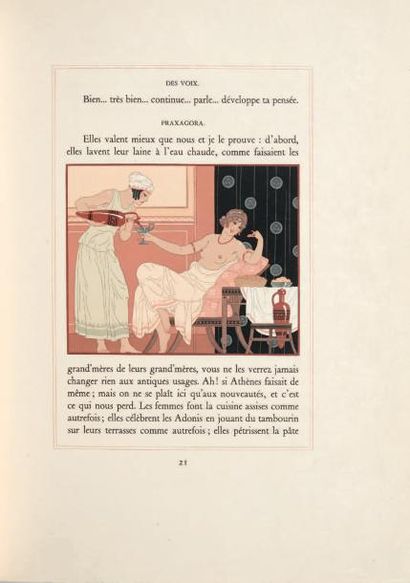 DONNAY (Maurice) Praxagora. Adaptation de l'Assemblée des Femmes d'Aristophane. Illustrations...