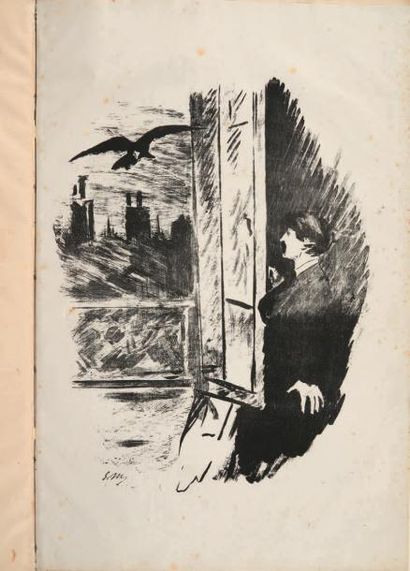 [MALLARMÉ]. POE (Edgar Allan) Le Corbeau. The Raven. Poëme. Traduction française...