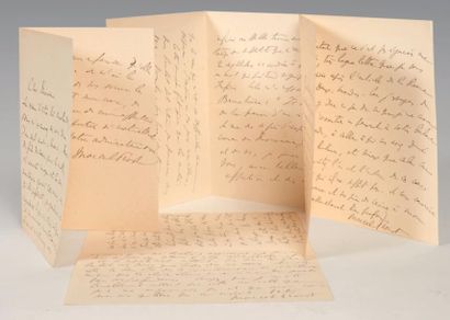 PROUST (Marcel) Lettres adressées à Lucie Félix-Faure et à son mari Georges Goyau....