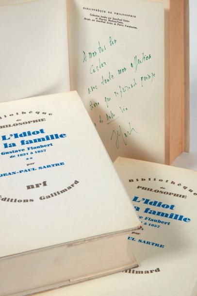 SARTRE (Jean-Paul) L'Idiot de la famille. Gustave Flaubert de 1821 à 1857. Paris,...