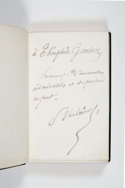 VERLAINE (Paul) Poëmes saturniens. Paris, Alphonse Lemerre, 1866.
In-12 [180 x 114...