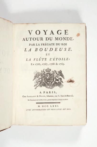 [BOUGAINVILLE (Louis Antoine de)] Voyage autour du monde, par la frégate du roi La...