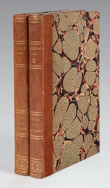 BALZAC (Honoré de) Le Lys dans la vallée. Paris, Werdet, 1836.
2 volumes in-8 [193...