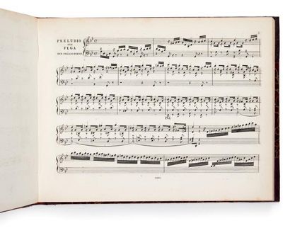 BACH, Johann Sebastian [Musique pour orgue]. Importante collection d'oeuvres pour...