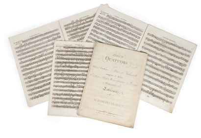 HAYDN, Joseph Deux Quatuors pour Deux Violons, Alto et Violoncelle (...) dediés A...