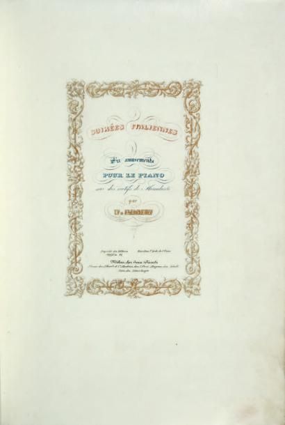 LISZT, Franz Soirées italiennes. Six amusements pour le piano sur des motifs de Mercadante...