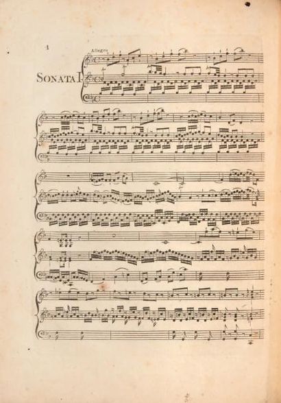 MOZART, Wolfgang Amadeus Six Sonates pour le Clavecin qui peuvent se jouer avec l'accompagnement...