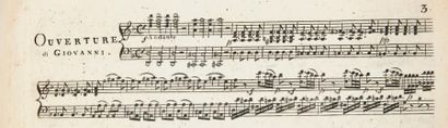 MOZART, Wolfgang Amadeus [Don Giovanni]. Il Dissoluto Punito o sia Il D. Giovanni...