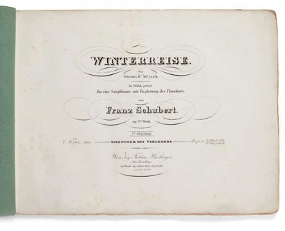 SCHUBERT, Franz Winterreise von Wilhelm Müller. In Musik gesetzt für eine Singstimme...